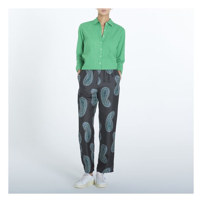 Beau Cotton Poplin Shirt | Mint Green