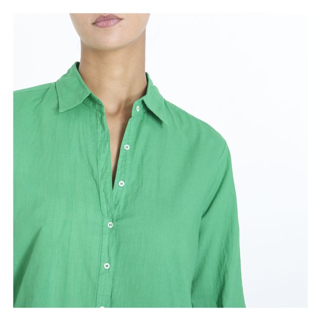 Beau Cotton Poplin Shirt | Verde menta