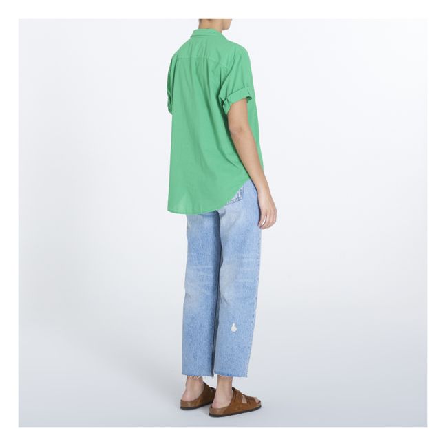 Channing Cotton Poplin Shirt | Mintgrün