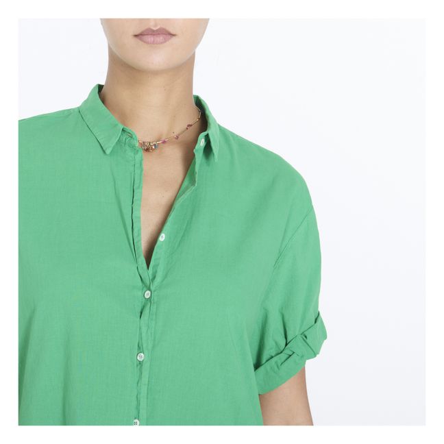 Channing Cotton Poplin Shirt | Mintgrün