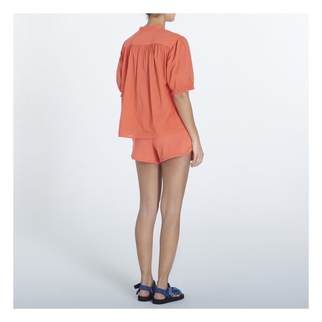 Blouse Eden Popeline de Coton | Mandarino