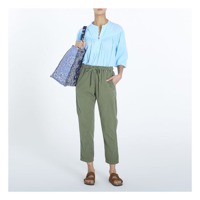 Blouse Delilah Popeline de Coton | Azul Mar