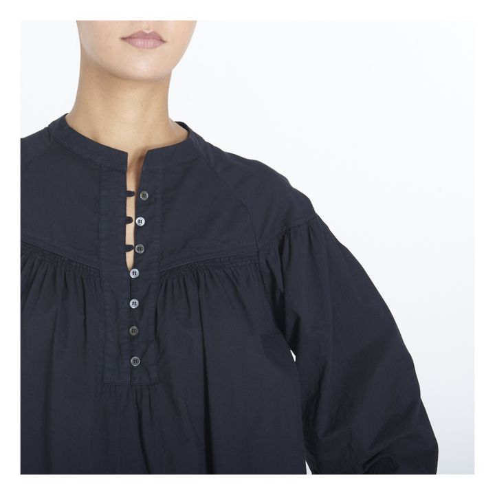 Xirena Delilah Cotton Poplin Blouse Black Smallable