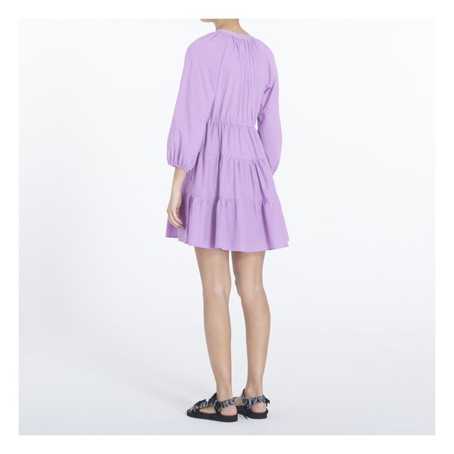 Vestito Nadia in popeline di cotone | Viola