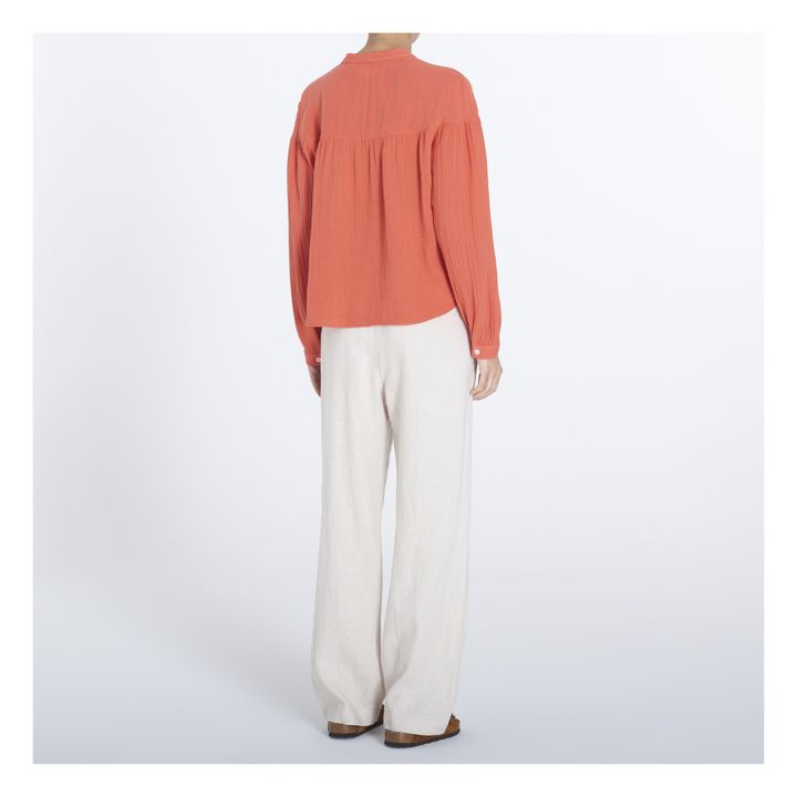 Xirena Briar Cotton Gauze Blouse Mandarin Smallable