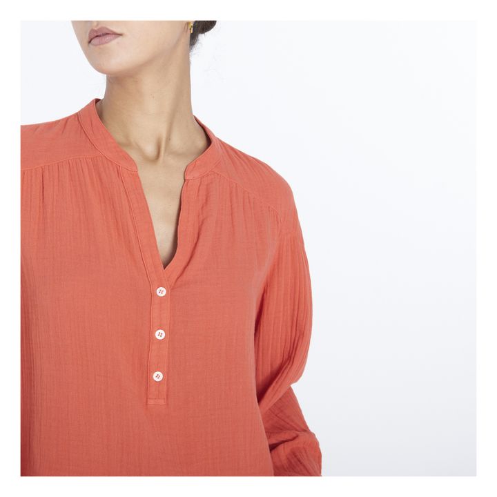 Xirena Briar Cotton Gauze Blouse Mandarin Smallable