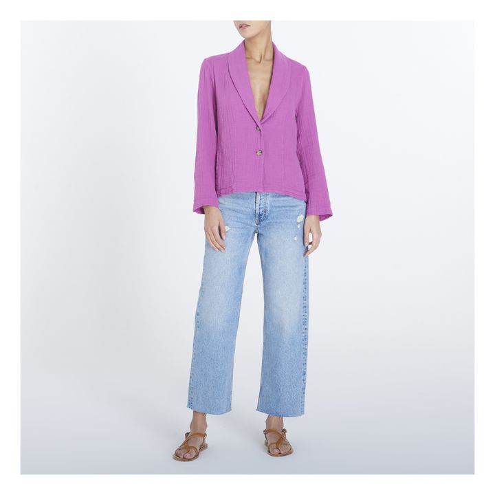 Xirena Cullen Cotton Gauze Jacket Mauve Smallable