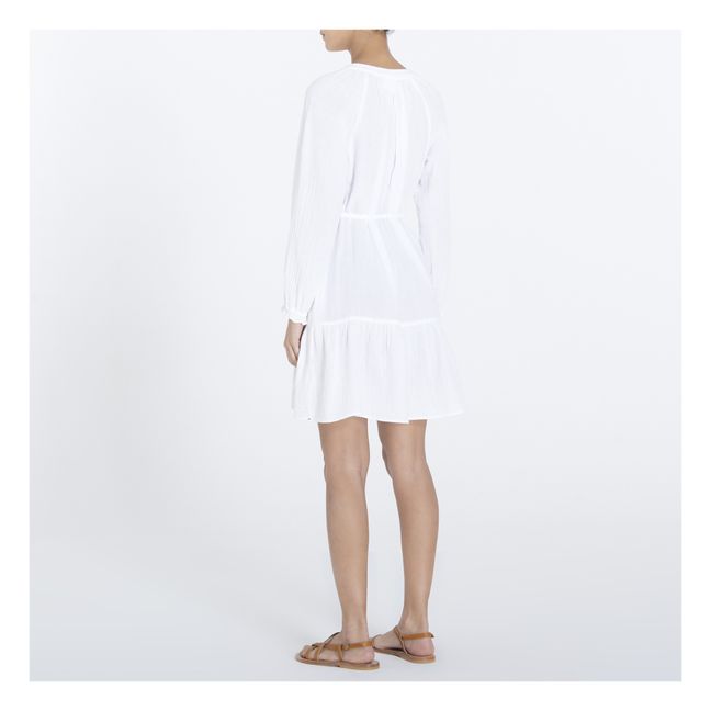 Abito Rainey in garza di cotone | Bianco