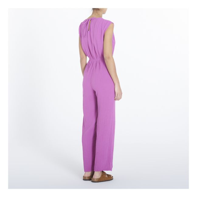 Combinaison Nell Gaze de Coton | Mauve