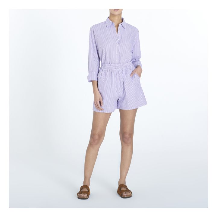 The Amalfi Stripe Silk Shirtdress with Belt