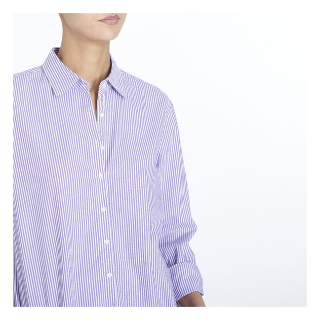 Amalfi Beau Striped Shirt | Purple