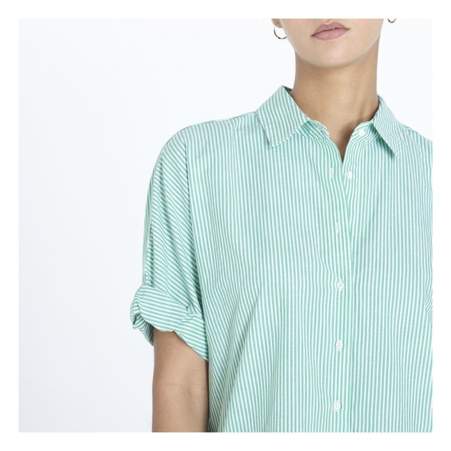 Chemise Rayures Amalfi Teddy | Vert