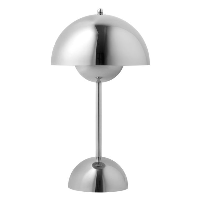 Lampe à poser portative Flowerpot VP9, Verner Panton | Chromé