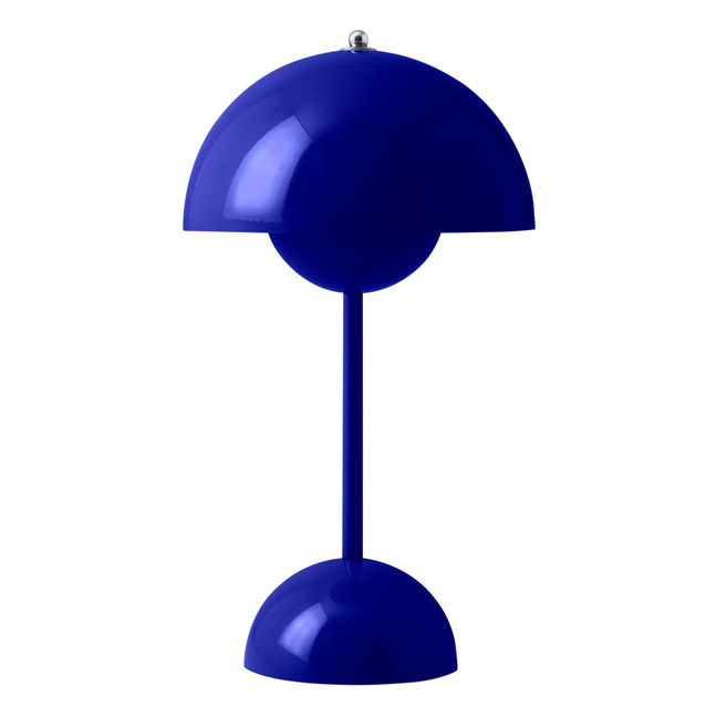 Lampe à poser portative Flowerpot VP9, Verner Panton | Bleu