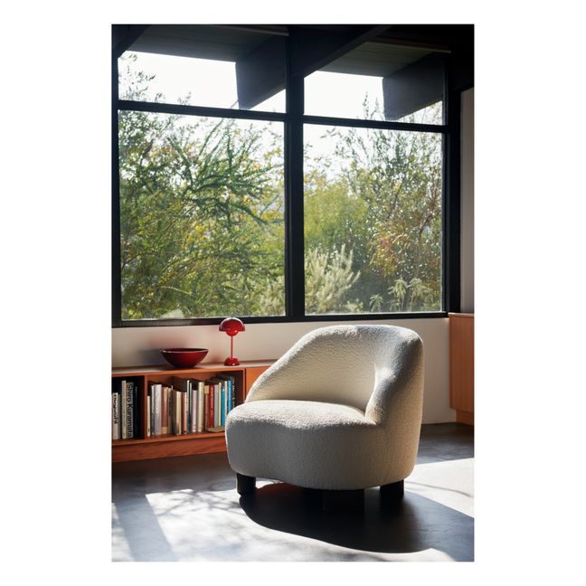 Tragbare Tischleuchte Flowerpot VP9, Verner Panton | Zinnoberrot