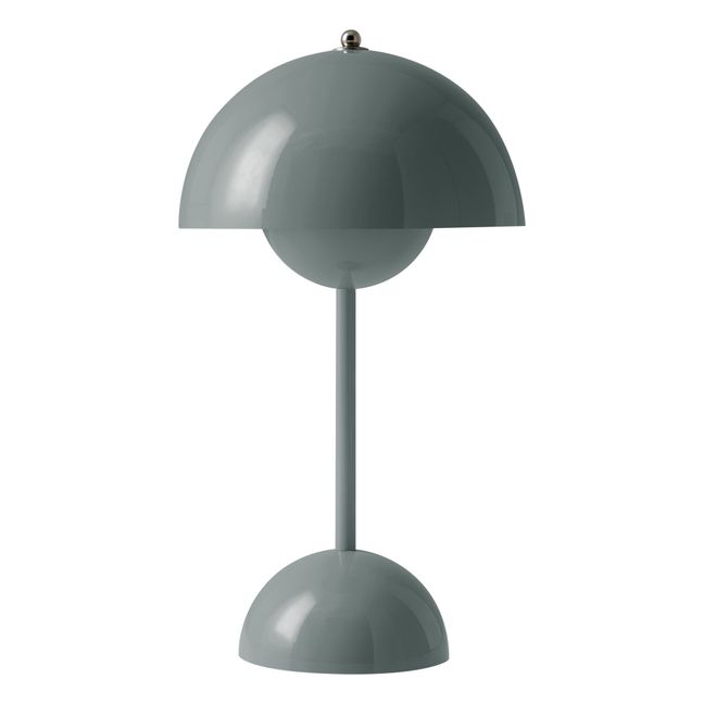 Lampe à poser portative Flowerpot VP9, Verner Panton | Bleu gris