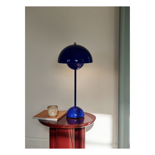 Lampe à poser Flowerpot VP3, Verner Panton, 1969 | Bleu
