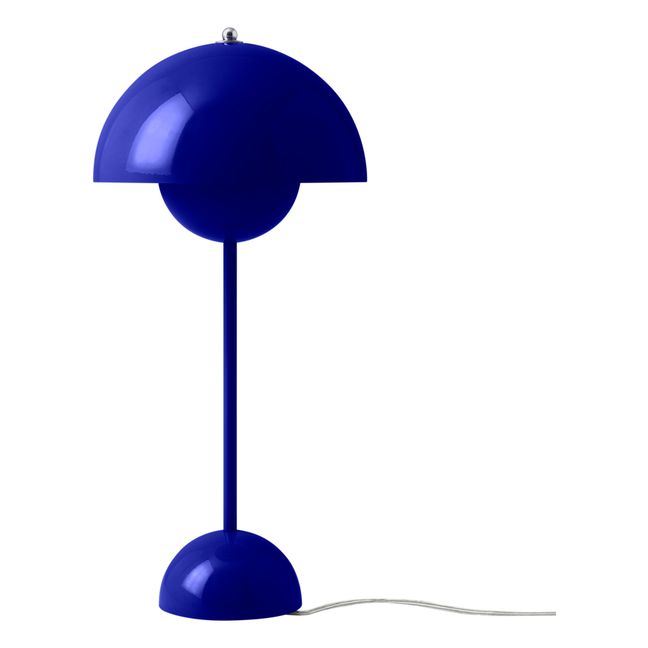 Tischlampe Flowerpot VP3, Verner Panton, 1969 | Blau