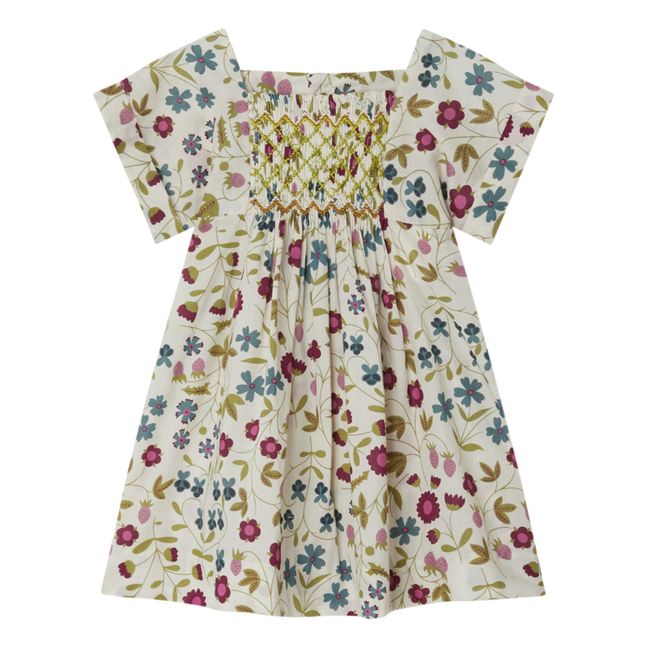 Robe Smockée Liberty Exclusif Pais | Seidenfarben