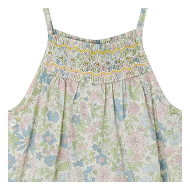 Combinaison Smockée Liberty Exclusif Lilisy | Ecru