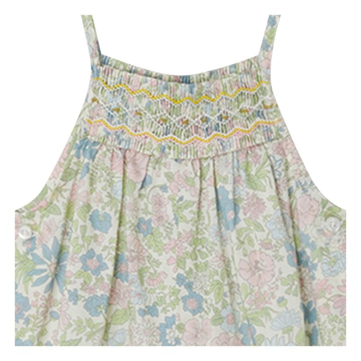 Lilisy Exclusive Liberty Print Smocked Jumpsuit | Seidenfarben- Produktbild Nr. 1