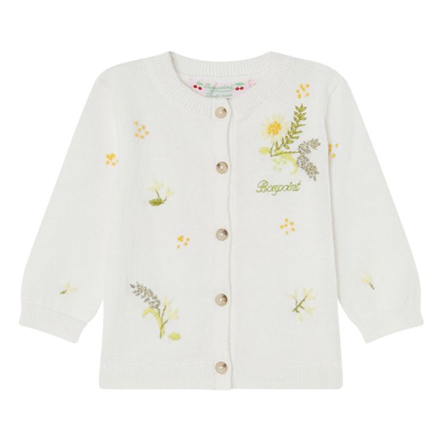 Claudie Embroidered Cardigan | Seidenfarben
