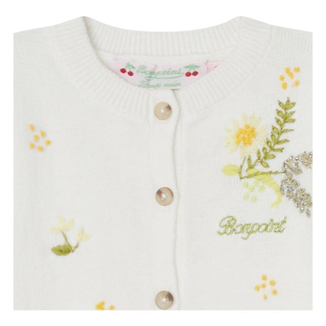 Claudie Embroidered Cardigan | Seidenfarben