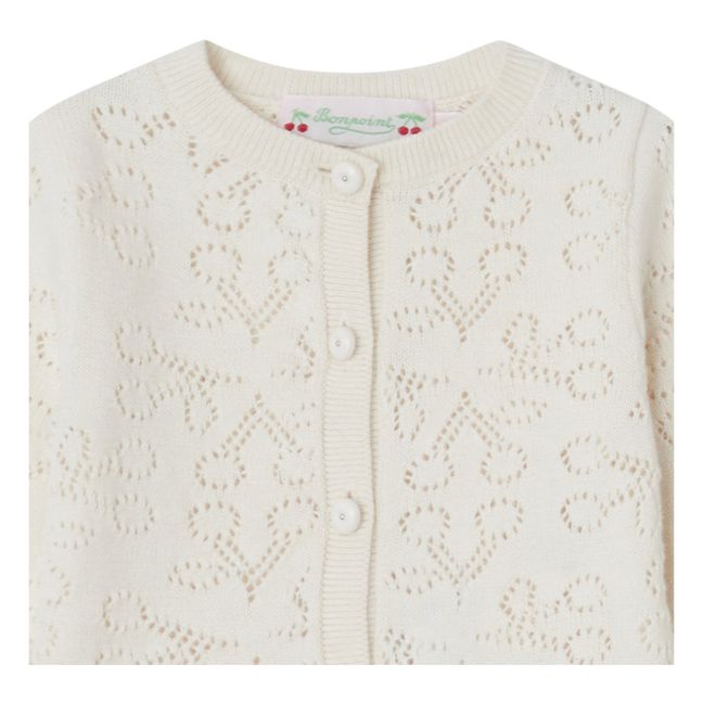 Clayel Cherry Openwork Cardigan | Seidenfarben