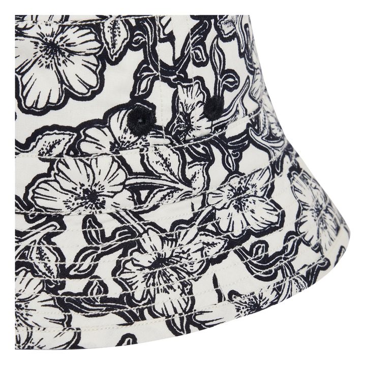 Piob Floral Hat | Nero- Immagine del prodotto n°1
