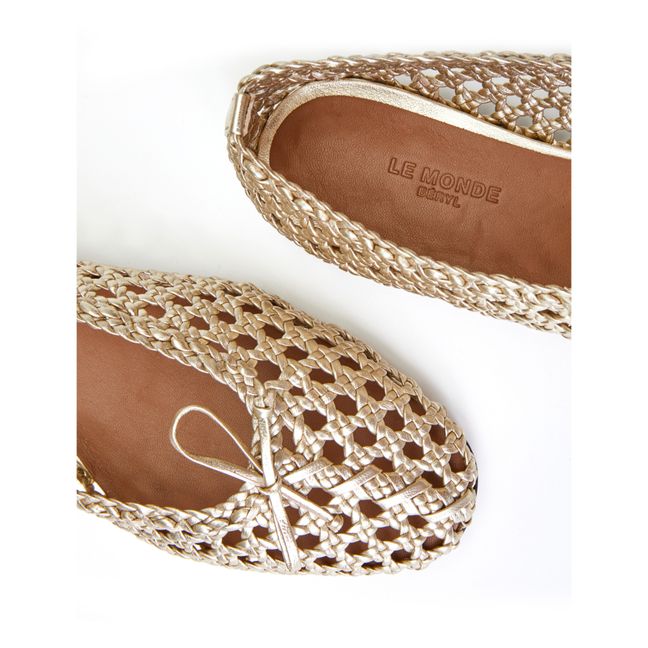 Regency Ballet Pumps | Gold