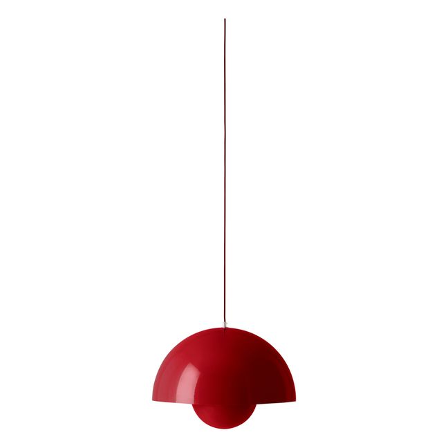 Suspension Flowerpot VP2, Verner Panton, 1968 | Rouge vermillon