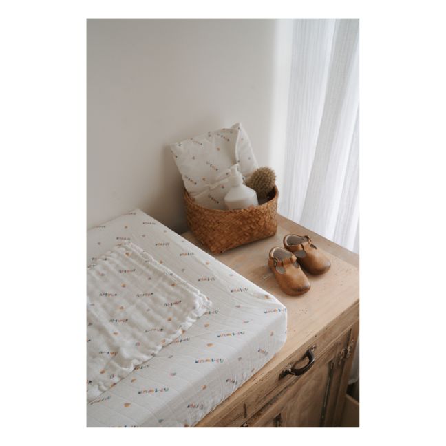 Matelas à langer de voyage Charly Amour | Blanc