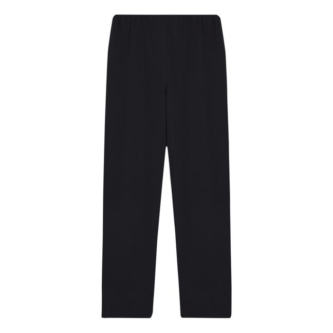 Pantalon Maille Soie et Coton Bio | Schwarz