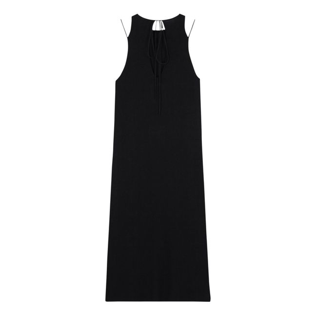 Recycled Materials Cut Out Dress | Negro