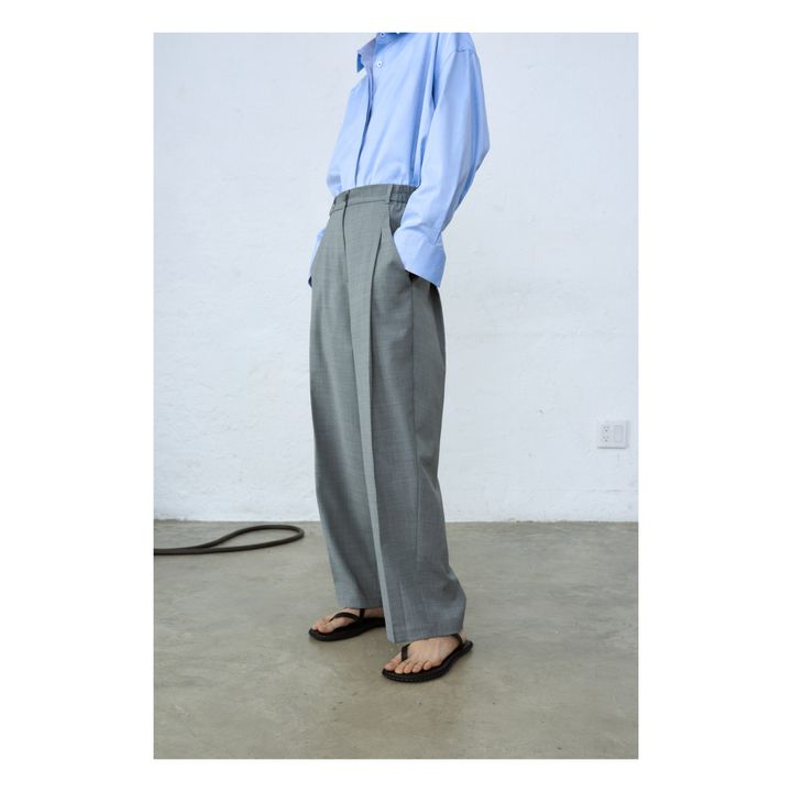 New Age Tailored Wool Pants | Grigio- Immagine del prodotto n°3