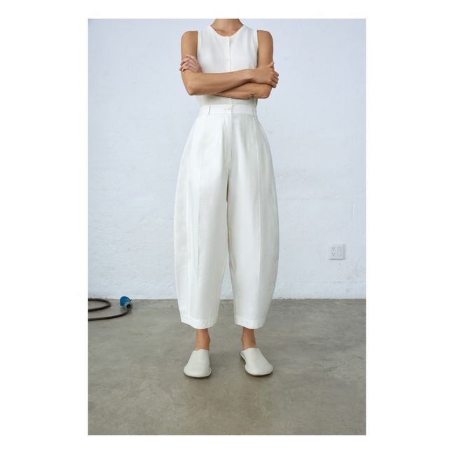 Pantalon Incurvé | Bianco