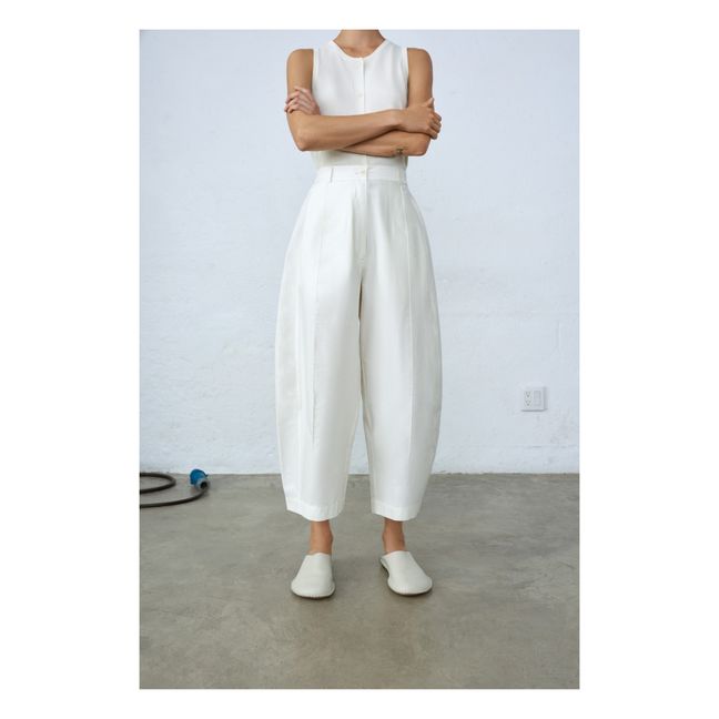 Pantalon Incurvé | Blanc