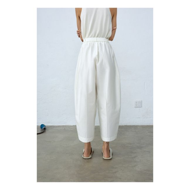 Pantalon Incurvé | Blanco