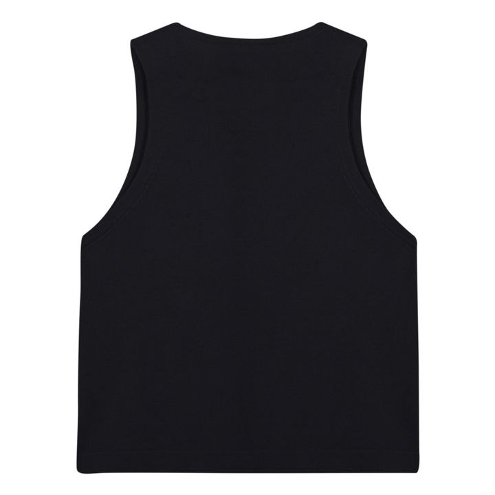 Sleeveless Recycled Material Gilet | Nero- Immagine del prodotto n°4