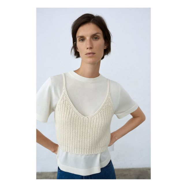 Top Maille Coton Recyclé | Natur