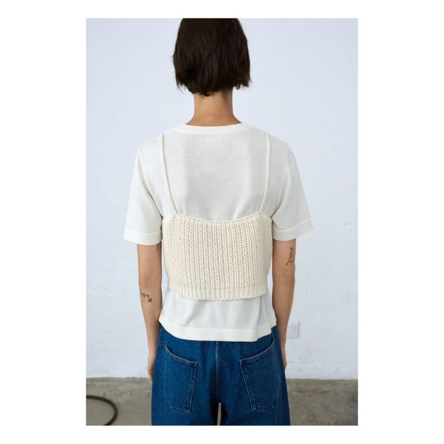 Top Maille Coton Recyclé | Natur