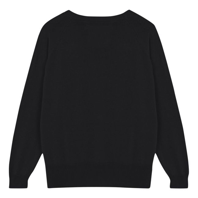 Pull Soie et Coton Bio | Noir