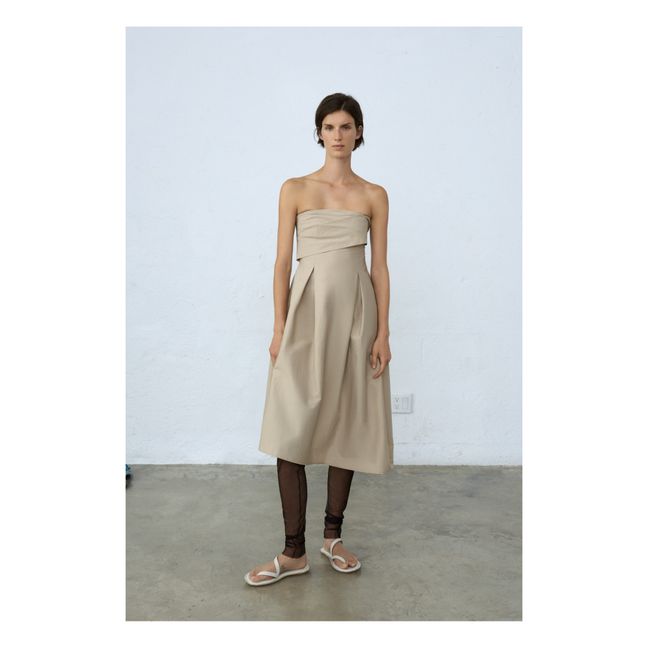 Robe Bustier | Beige