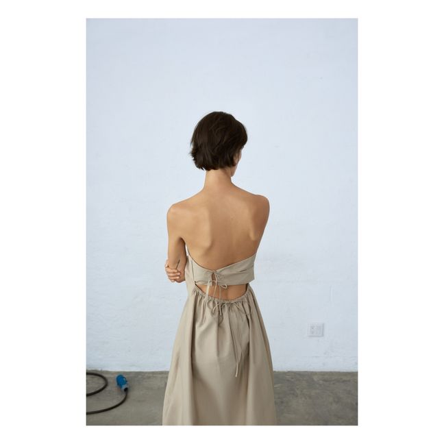 Robe Bustier | Beige