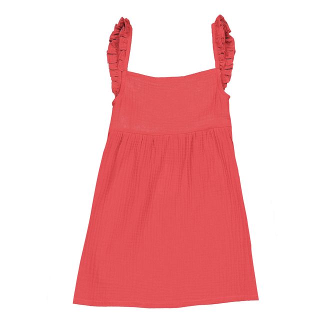 Kleid aus Bio-Baumwolle Lara | Rot