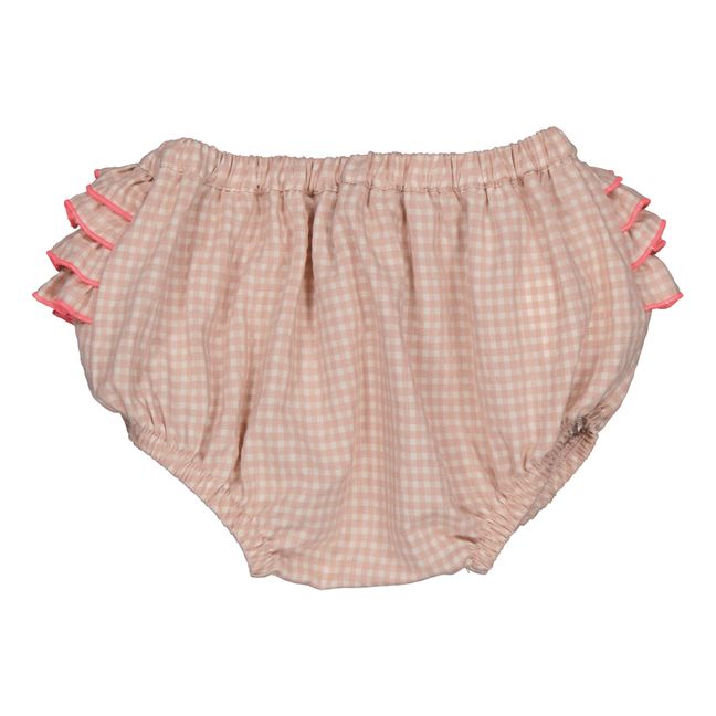 Bloomer a scacchi in materiale riciclato Dan | Rosa chiaro
