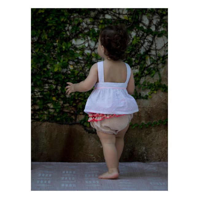 Bloomer à Carreaux Matières Recyclées Dan | Rose pâle