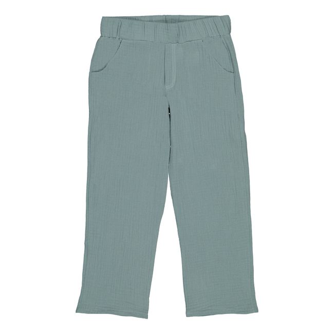 Pantalon Coton Bio Paul | Bleu gris
