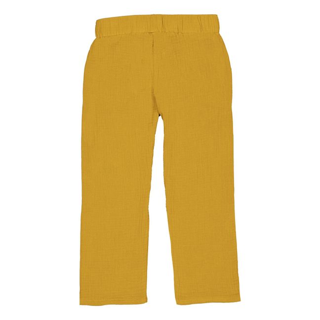 Pantalon Coton Bio Paul | Jaune moutarde