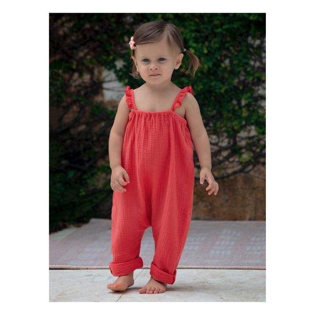 Morgane Organic Cotton Jumpsuit | Rojo